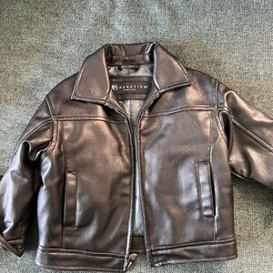 Kenneth Cole Reaction Brown Leather Jacket